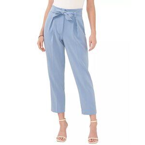 NWT Vince Camuto Tailored Belted Straight Leg Pants in Blue Shadow